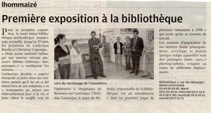 Expo &agrave; la biblioth&egrave;que de Lhommaiz&eacute;