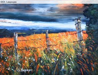 Au del&agrave; des limites (46x61) - vendu