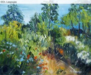 Le nez dans les herbes (46x55)