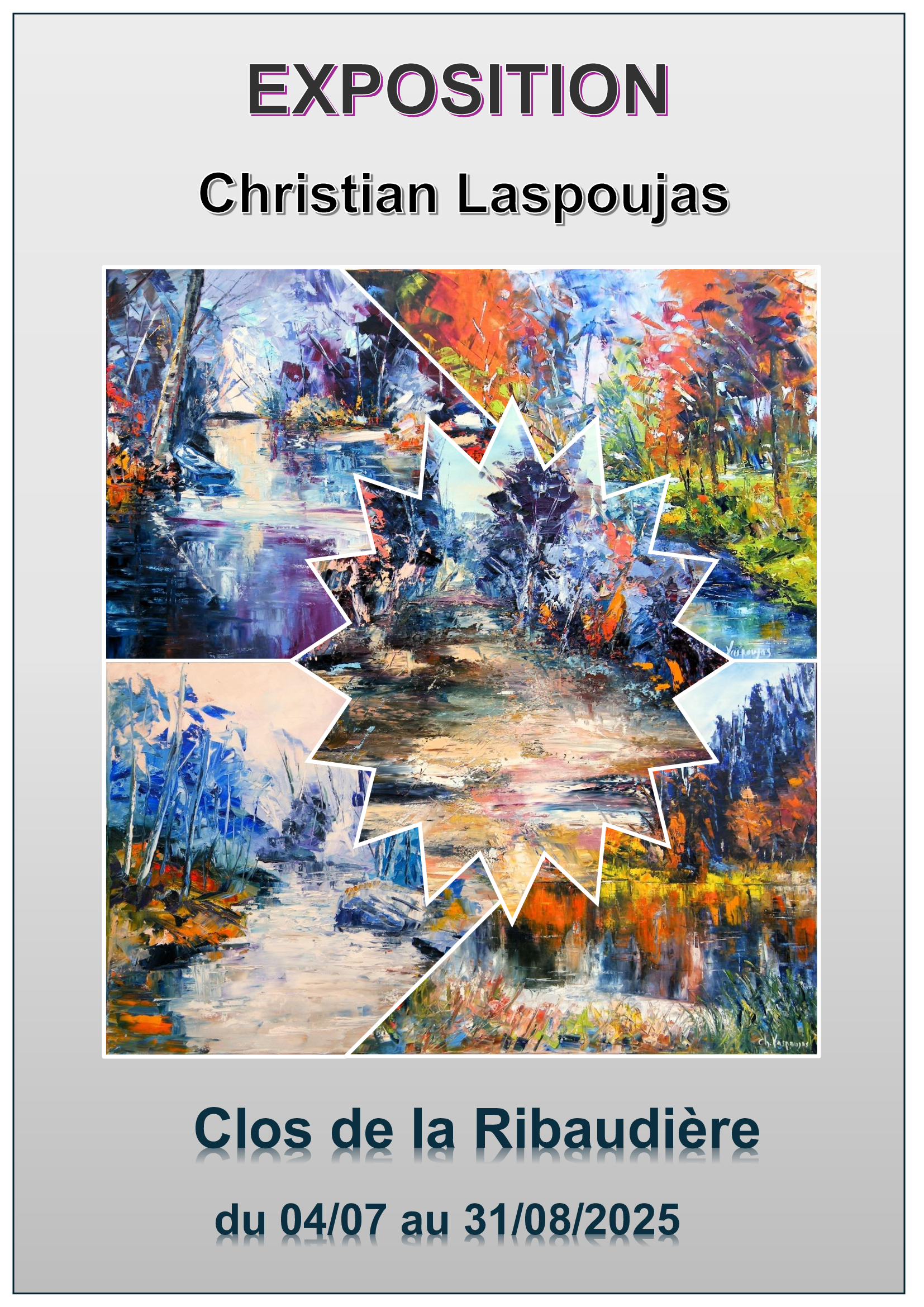 affiche expo du Clos